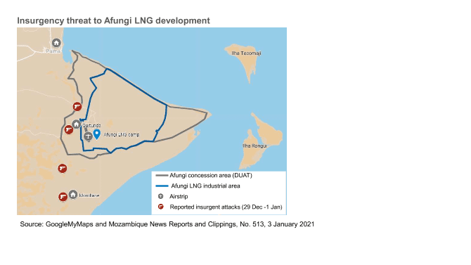 MOZAMBIQUE: Dramatic escalation of security threat to LNG ventures 1 MOZAMBIQUE: Dramatic escalation of security threat to LNG ventures 1