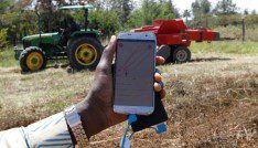 Agricultural insurance: The antidote to many economic illnesses 5 A mobile phone application shows movements of a John Deere 5503 tractor, installed with the Hello Tractor technology that connects farmers with vehicles' owners, in Umande village in Nanyuki, Kenya February 4, 2020. Picture taken February 4, 2020. REUTERS/Njeri Mwangi