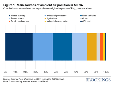 Figure 1. Main sources of ambient air pollution in MENA