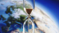 Earth and hourglass